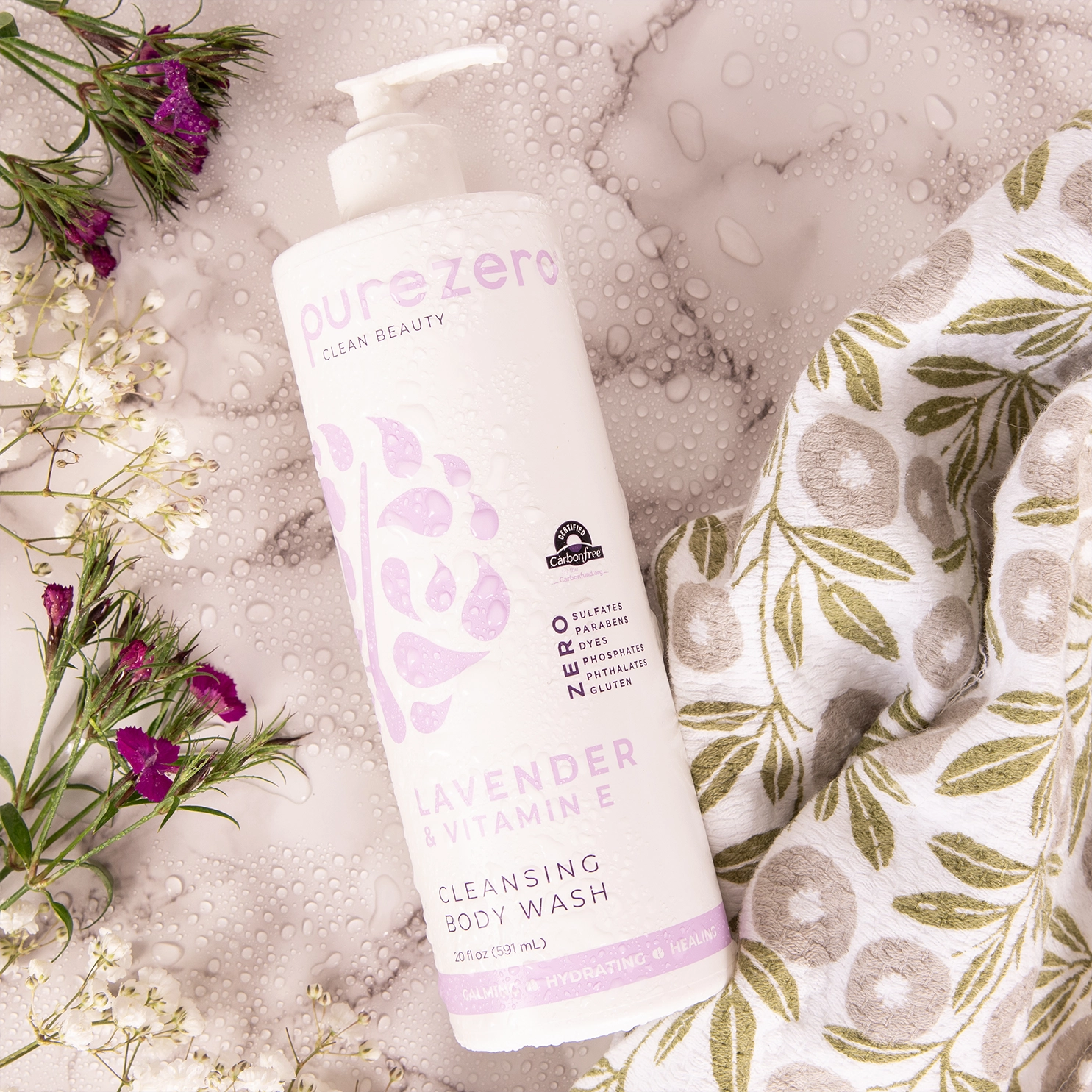 lavender & vitamin e body wash – Purezero